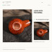 HARVREN Freehand Bent Briar Pipe — A03 HARVREN Freehand Bent Briar Pipe — A03