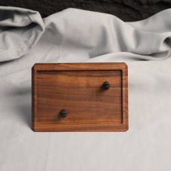 HARVREN Single-Pipe Display Stand — North American Black Walnut
